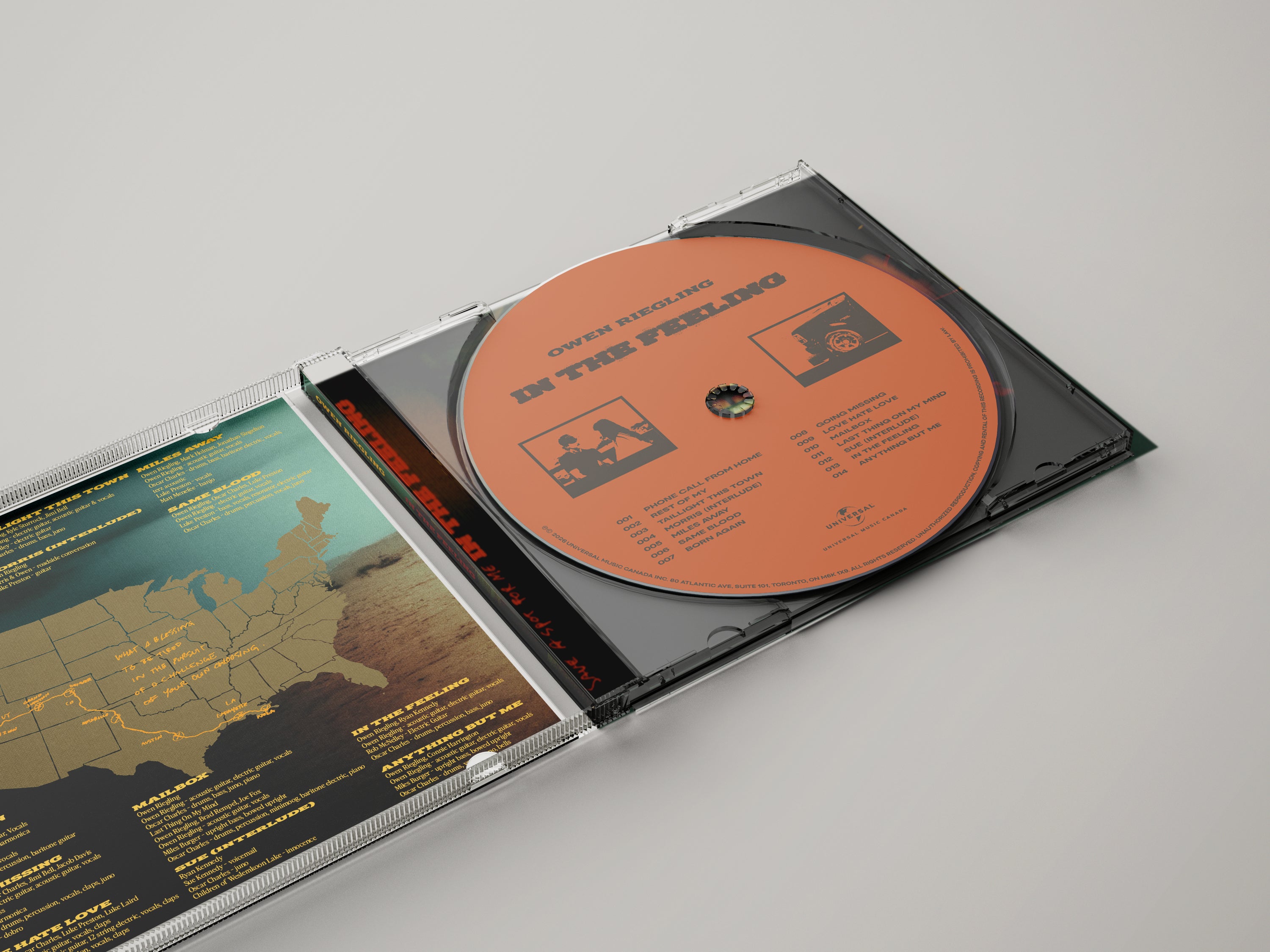 In the Feeling Signed CD interior