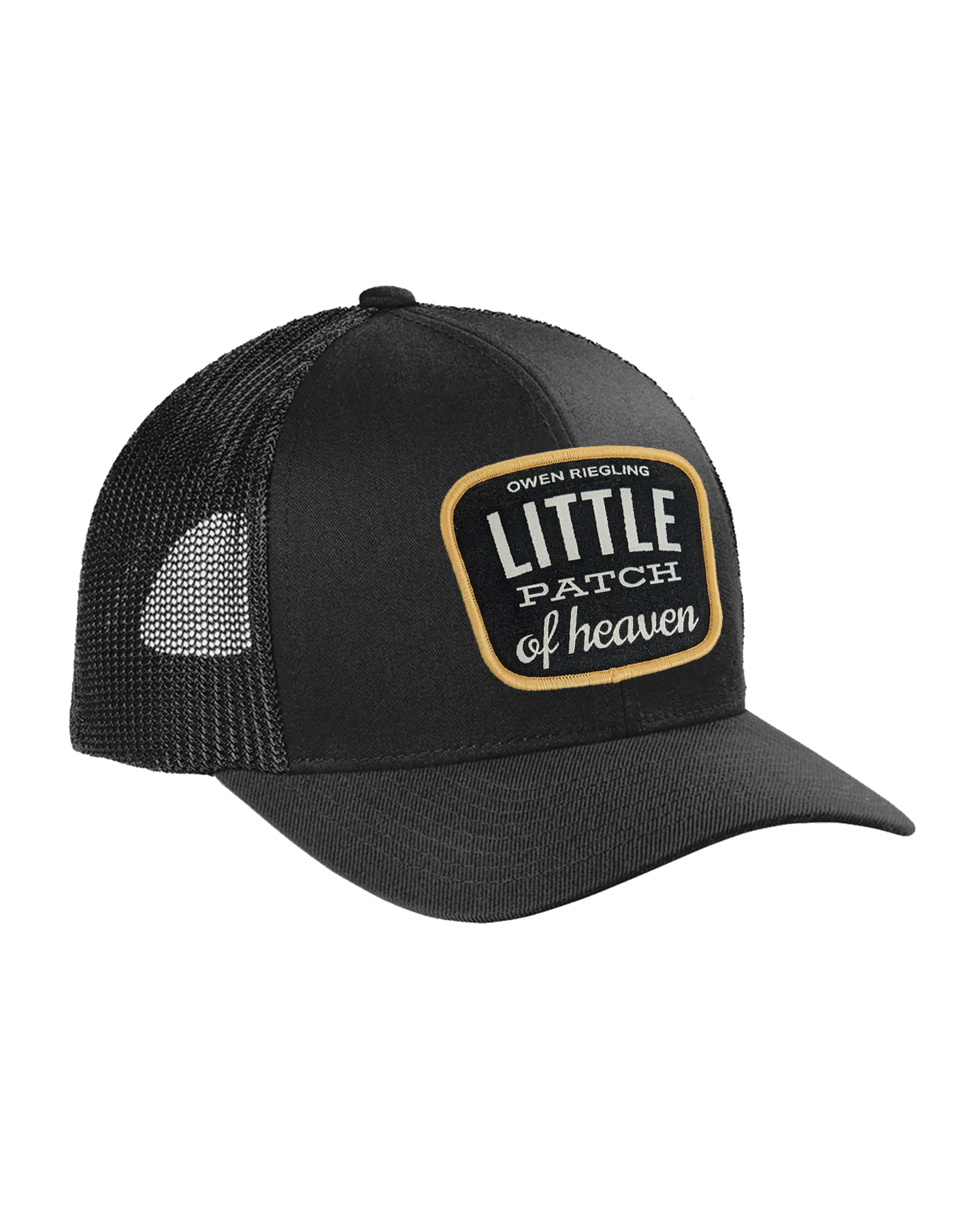Little Patch of Heaven Patch Trucker hat in Black