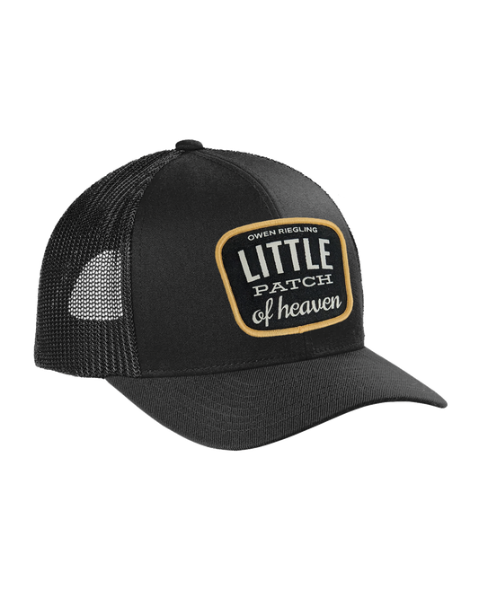 Little Patch of Heaven Patch Trucker hat in Black