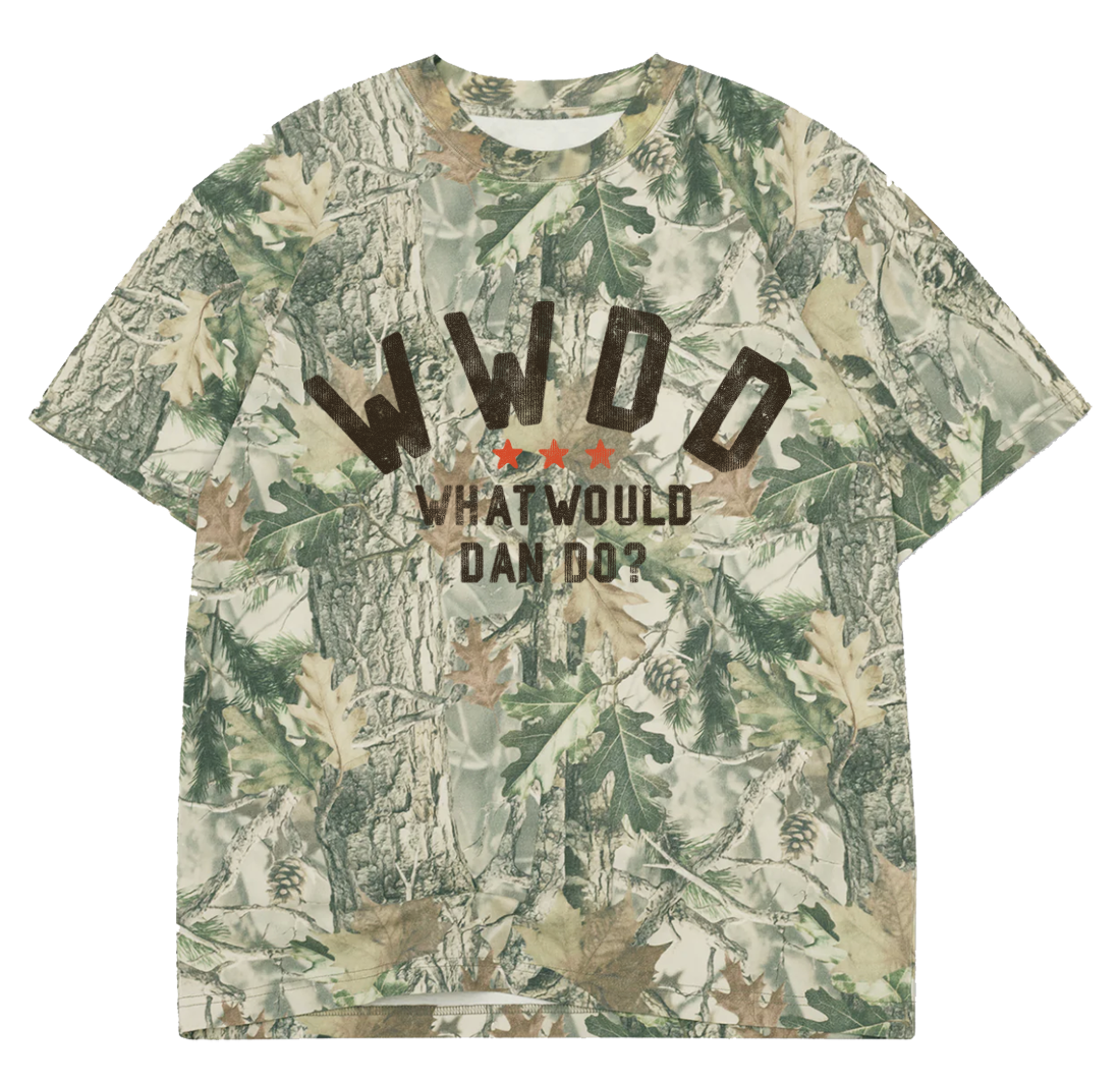 WWDD Camo T-Shirt front